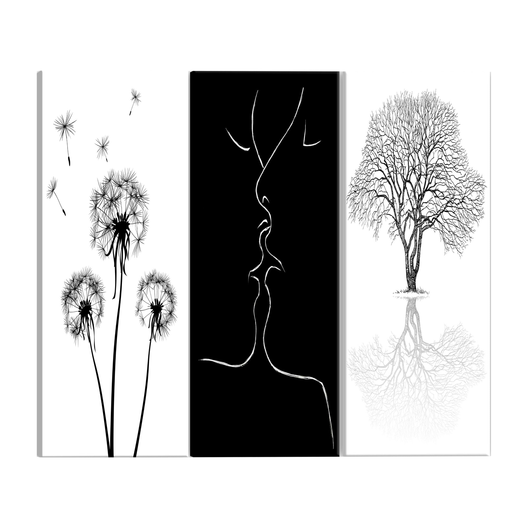 Tablou canvas 3 piese - Viata idilica - 60 x 30 cm