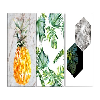 Tablou canvas, 3 piese, Tropice calde, 120 x 60 cm Tablou canvas, 3 piese, Tropice calde, 120 x 60 cm