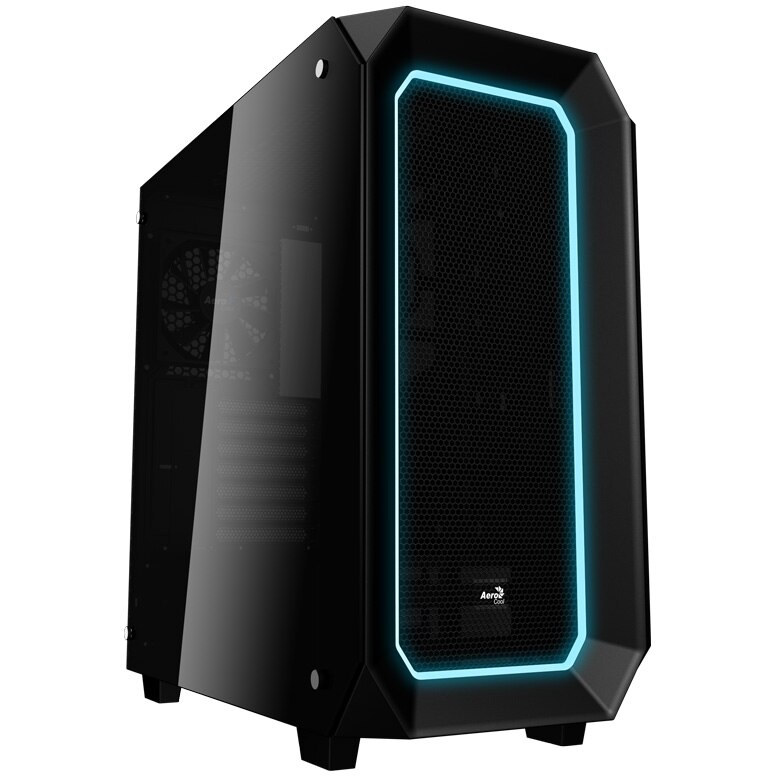 Carcasa Aerocool P7-C0, Middle Tower, ATX, fara sursa, Black