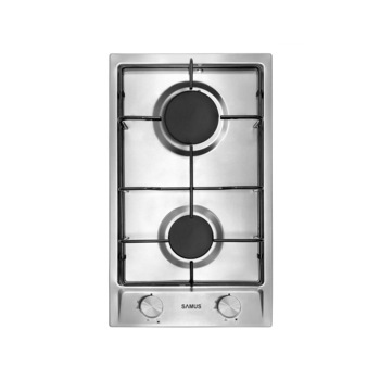 Plita incorporabila Samus PSG-32SX3, 2 arzatoare, 29 cm, Inox Plita incorporabila Samus PSG-32SX3, 2 arzatoare, 29 cm, Inox