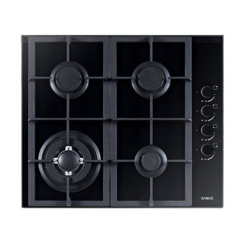 Plita incorporabila Samus PSG-64SG4, 4 arzatoare, 58 cm, Sticla Neagra Plita incorporabila Samus PSG-64SG4, 4 arzatoare, 58 cm, Sticla Neagra