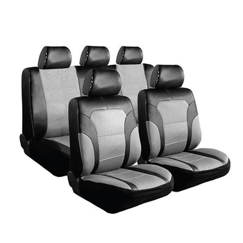 Set huse scaune auto Volkswagen Passat B6, Bancheta Rabatabila, Piele Ecologica cu Mesh, Negru-Gri, 9 piese Set huse scaune auto Volkswagen Passat B6, Bancheta Rabatabila, Piele Ecologica cu Mesh, Negru-Gri, 9 piese