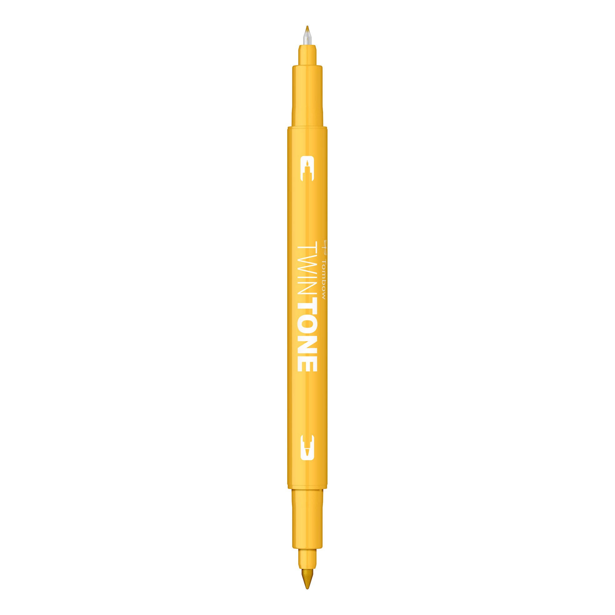 Marker Dual TwinTone Tombow 03 Yellow, galben