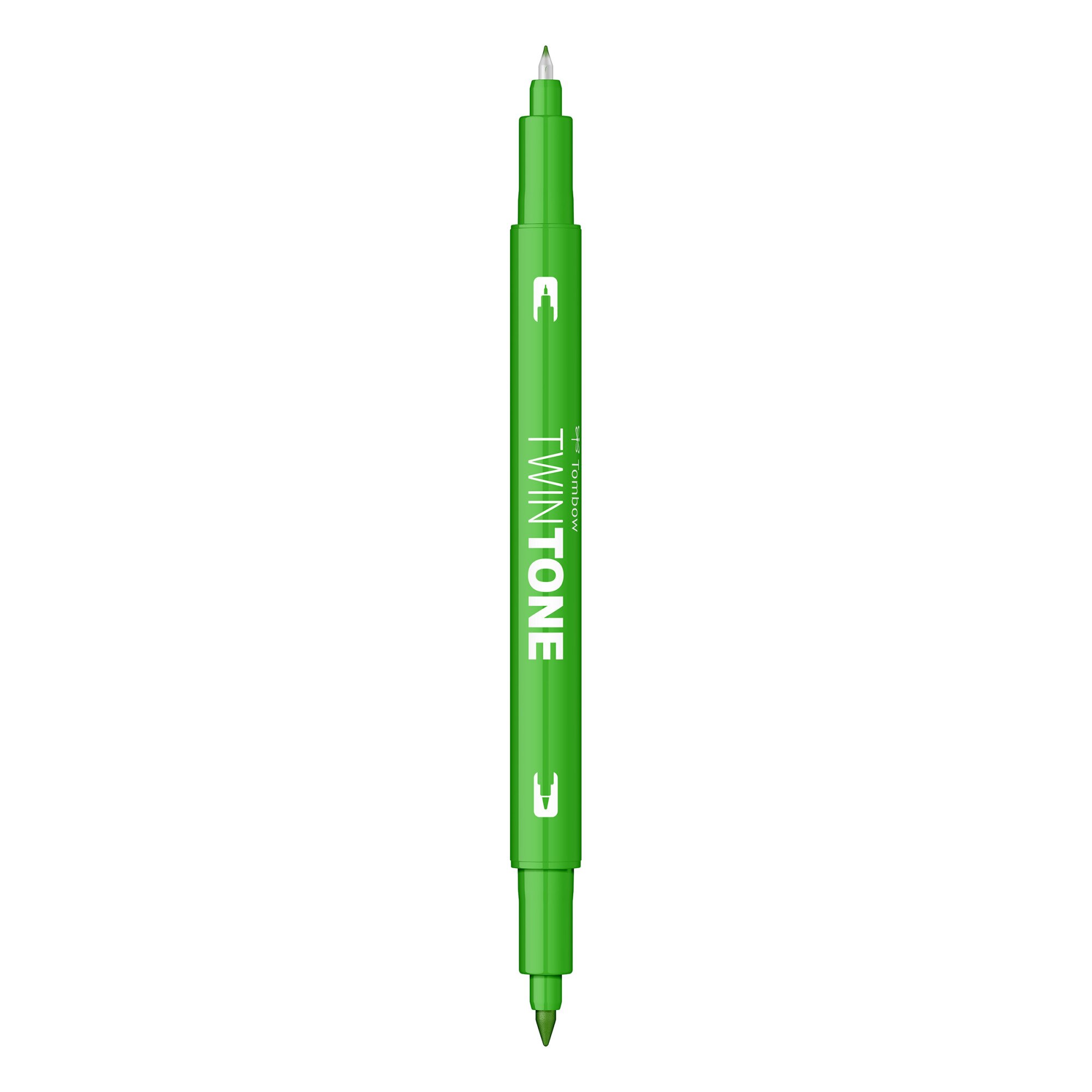 Marker Dual TwinTone Tombow 06 Yellow Green, verde crud