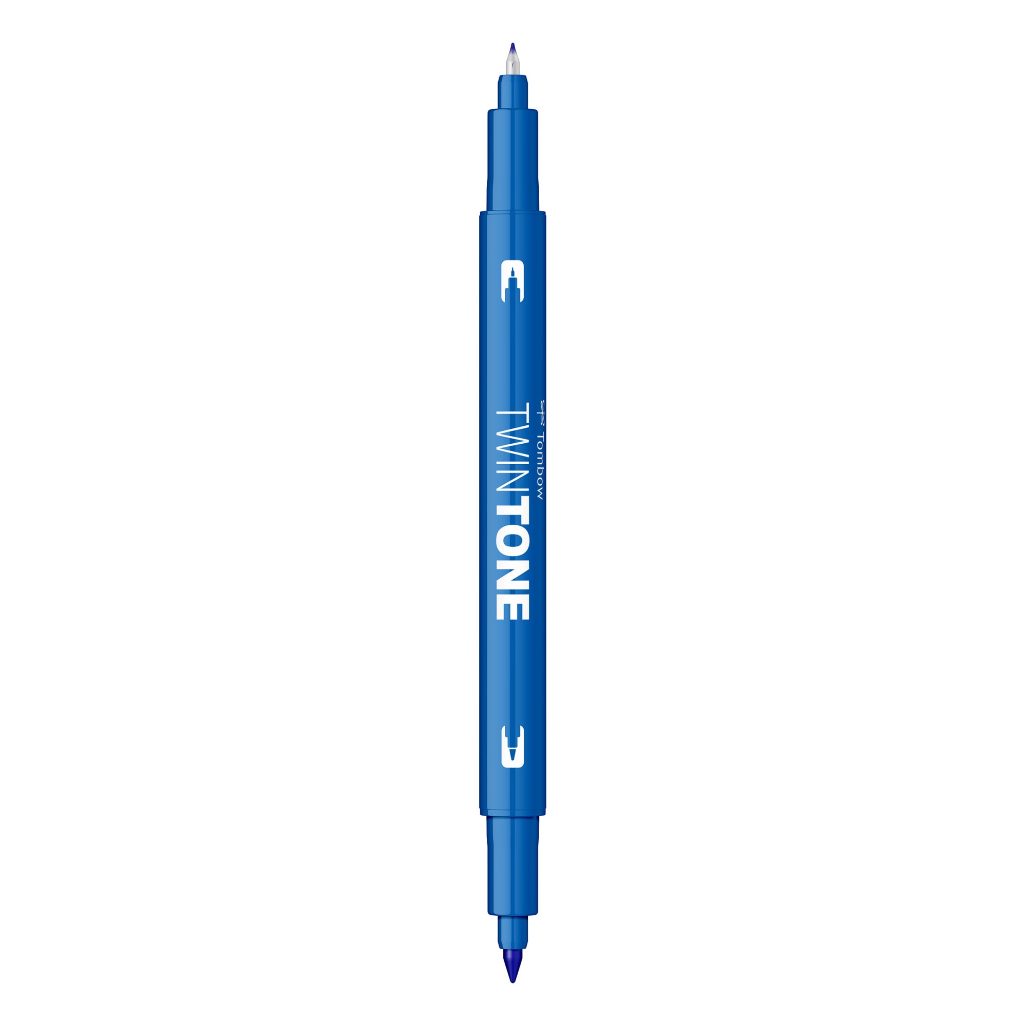 Marker Dual TwinTone Tombow 15 Blue, albastru