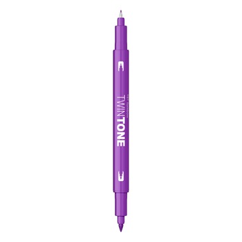 Marker Dual TwinTone Tombow 19 Violet, violet Marker Dual TwinTone Tombow 19 Violet, violet
