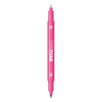Marker Dual TwinTone Tombow 22 Pink, roz Marker Dual TwinTone Tombow 22 Pink, roz