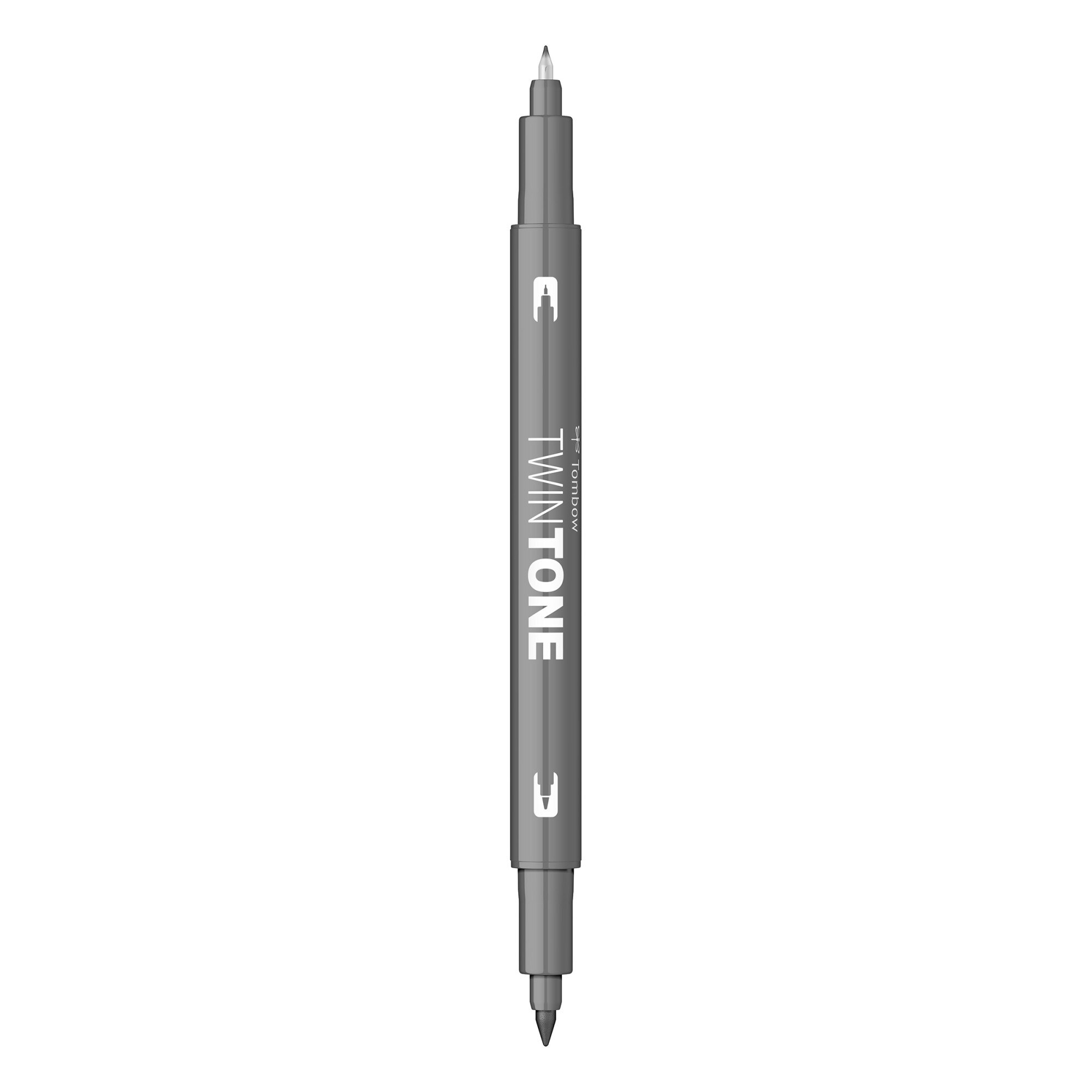 Marker Dual TwinTone Tombow 49 Grey, gri