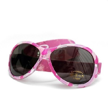 Ochelari de soare cu protectie UV, Copii 0-2 ani, Banz, Oval Pink Diva