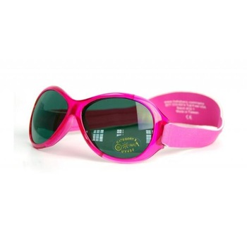 Ochelari de soare cu protectie UV, Copii 0-2 ani, Banz, Oval Pink