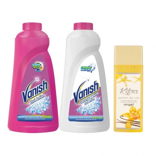 Pachet Kifra Angel 200 ml+ Vanish Roz 1l + Vanish Alb 1l