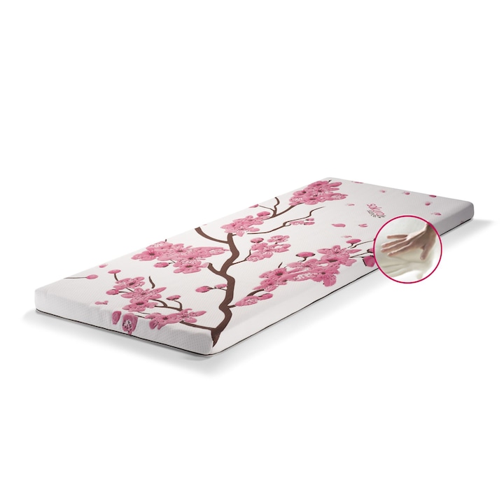 Топ матрак Sleepmode Sakura Gentle Blossom Memory, 140x200, 7 см ,с цип