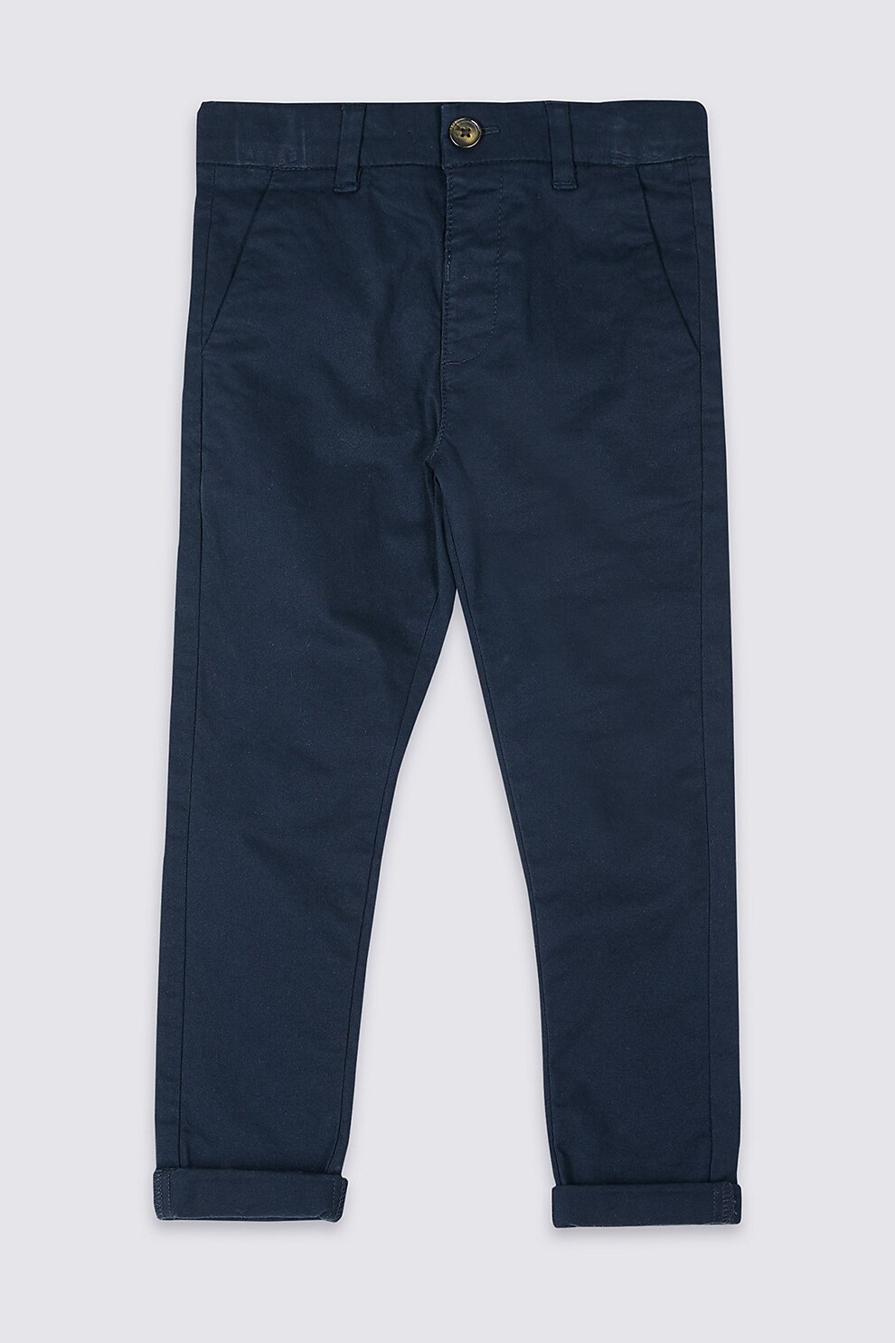 Marks & Spencer, Pantaloni chino cu buzunare oblice, Albastru marin