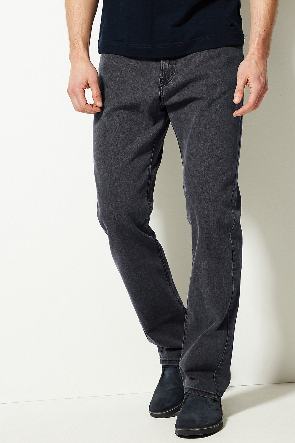 Marks & Spencer, Blugi regular fit, Gri antracit