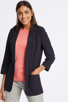 Marks & Spencer, Sacou cu buzunare aplicate, Bleumarin inchis Marks & Spencer, Sacou cu buzunare aplicate, Bleumarin inchis