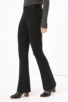 Marks & Spencer, Pantaloni cu croiala bootcut Ponte j, Negru, W24-L31 Marks & Spencer, Pantaloni cu croiala bootcut Ponte j, Negru, W24-L31