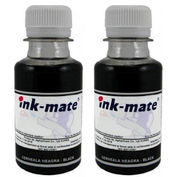 Pachet Flacon Refill Cerneala Ink-Mate Canon PG-545XL 2x100ml Negru