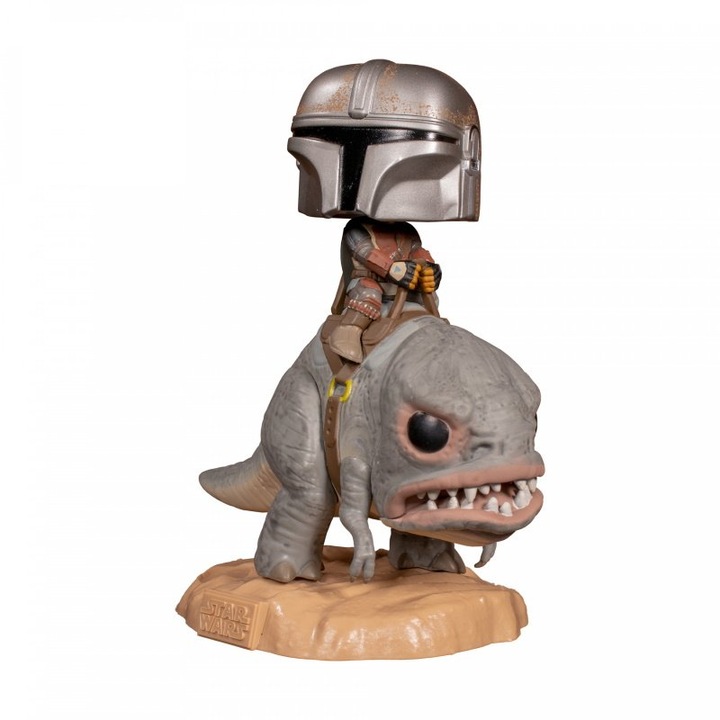 ábra Pop! Star Wars: Mandalorian – The Mandalorian on Blurrg – 25 cm