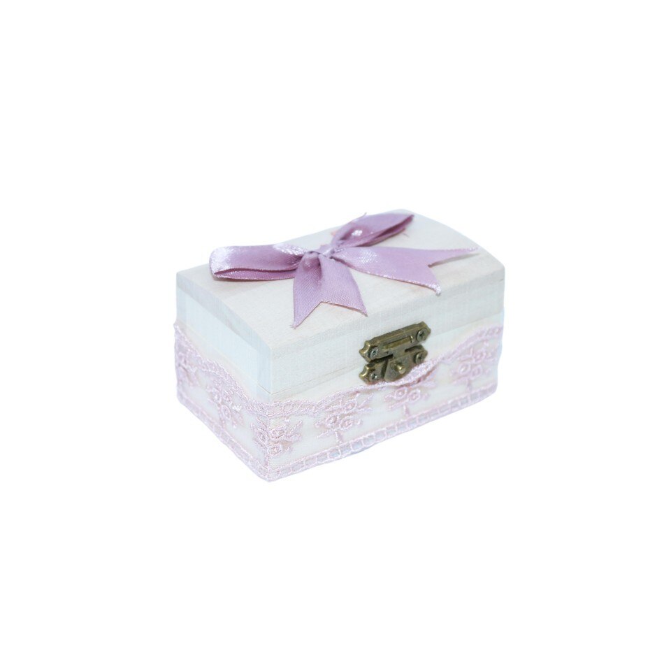 Cutiuta pentru prima suvita, 7x4x4 cm, roz pudrat, dae6233