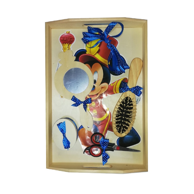 Tava Mot, 5 piese, 40*30 cm, Mickey Mouse cu sceptru, Shop Carnaval