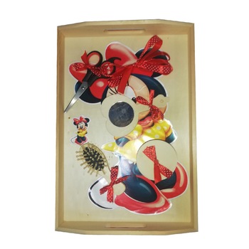 Tava Mot, 5 piese, 40*30 cm, Minnie Mouse, Sop Carnaval Tava Mot, 5 piese, 40*30 cm, Minnie Mouse, Sop Carnaval
