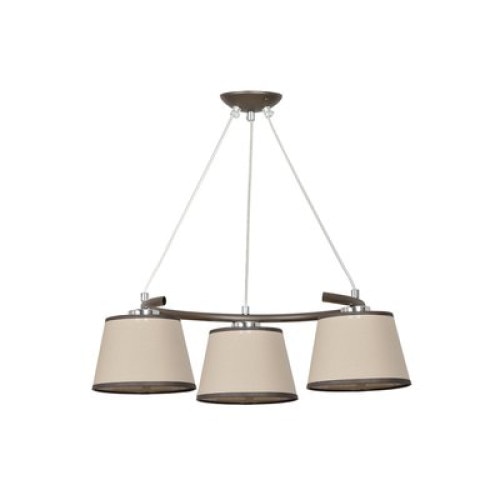 Lustra Emibig, Bariston, Premium, Cafeniu, Metal, 3x60W