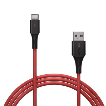 Cablu pentru incarcare si transfer de date BlitzWolf BW-TC19, USB/USB Type-C, Super Charge, Quick Charge 3.0, 40W, 5A, 90cm, Rosu Cablu pentru incarcare si transfer de date BlitzWolf BW-TC19, USB/USB Type-C, Super Charge, Quick Charge 3.0, 40W, 5A, 90cm, Rosu