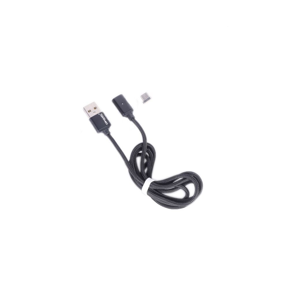 Cablu Royal HQ-C3670 micro USB, conector magnetic, pentru telefon sau tableta, 1m, Negru