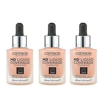 Pachet 3X Fond de ten Catrice HD Liquid Coverage, 040 Warm Beige, 30 ml Pachet 3X Fond de ten Catrice HD Liquid Coverage, 040 Warm Beige, 30 ml