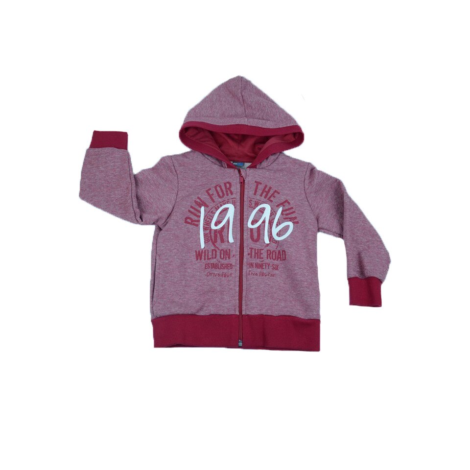 Hanorac cu maneca lunga pentru baieti GT 4292, Rosu, 104