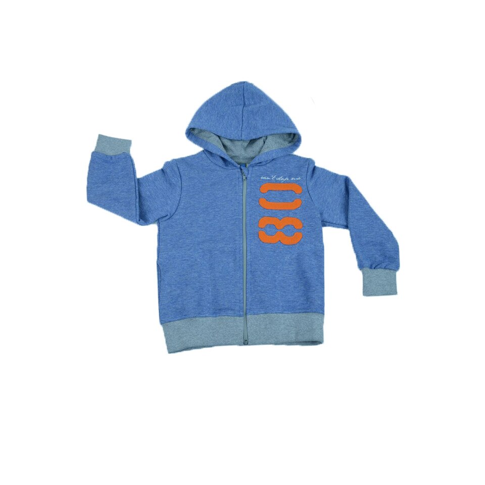 Hanorac cu maneca lunga pentru baieti GT 4708, Albastru, 110