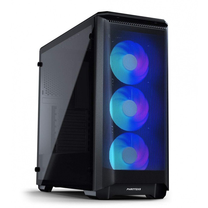 Кутия Phanteks P400A TG ARGB Mid-tower, Черна