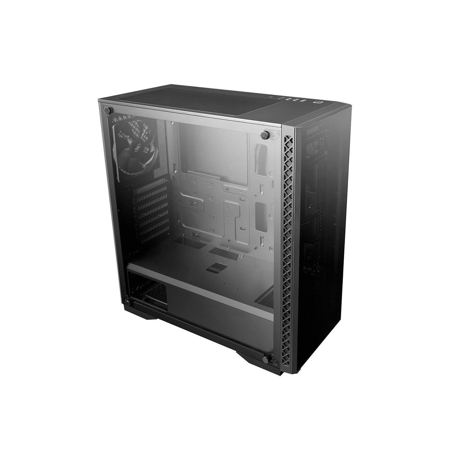 Carcasa DeepCool Middle-Tower E-ATX, 1* 120mm fan (inclus), Psu shroud, tempered glass, front audio & 1x USB 3.0 & 2x USB 2.0 
