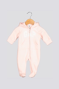 GAP, Salopeta cu captuseala de fleece, Roz/Alb, 50 CM Standard GAP, Salopeta cu captuseala de fleece, Roz/Alb, 50 CM Standard