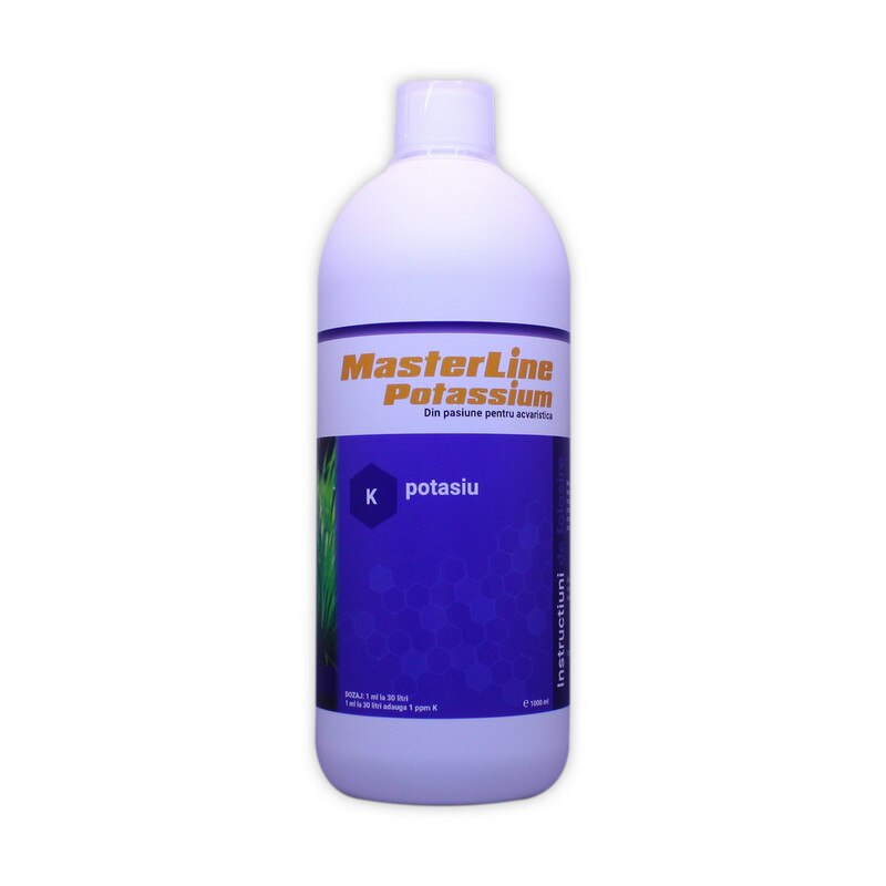 Fertilizant Masterline Potassium 1000 ml pentru plantele din acvariu