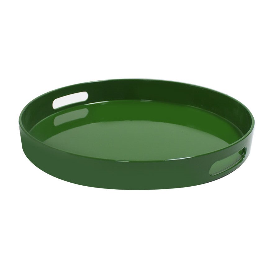 Tava ospatar servire rotunda 33xh4cm culoare verde