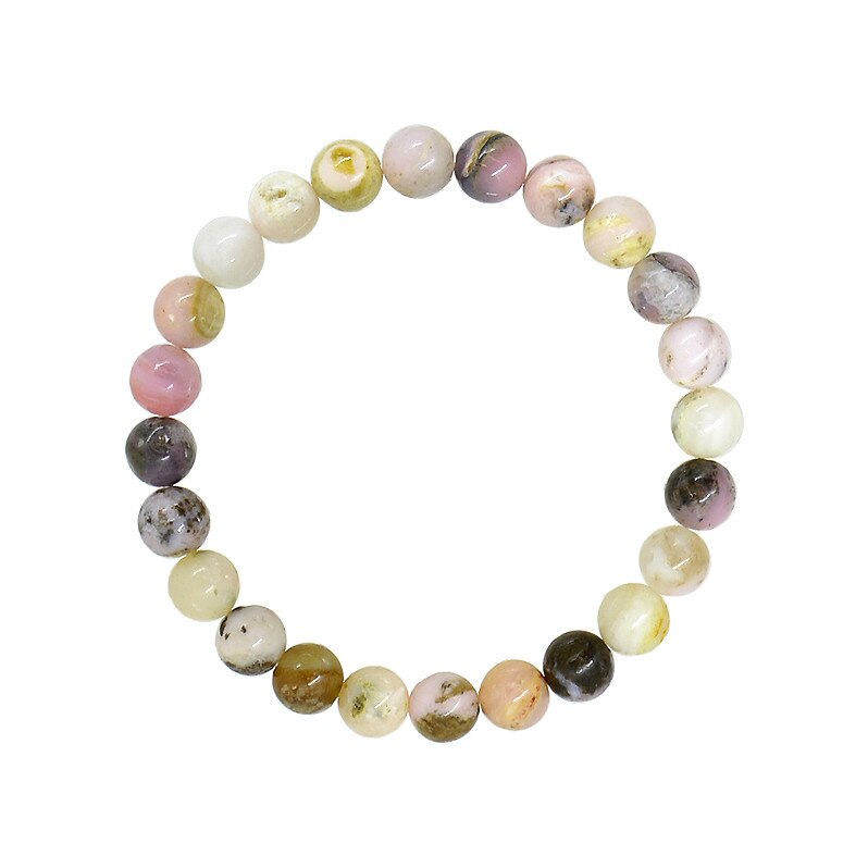 Bratara Opal Roz - sfere 8mm - cristale semipretioase, unisex, e ...