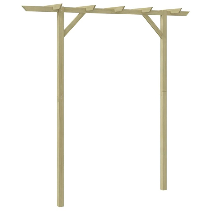 Pergola de gradina vidaXL, 205 x 40 x 203 cm, lemn