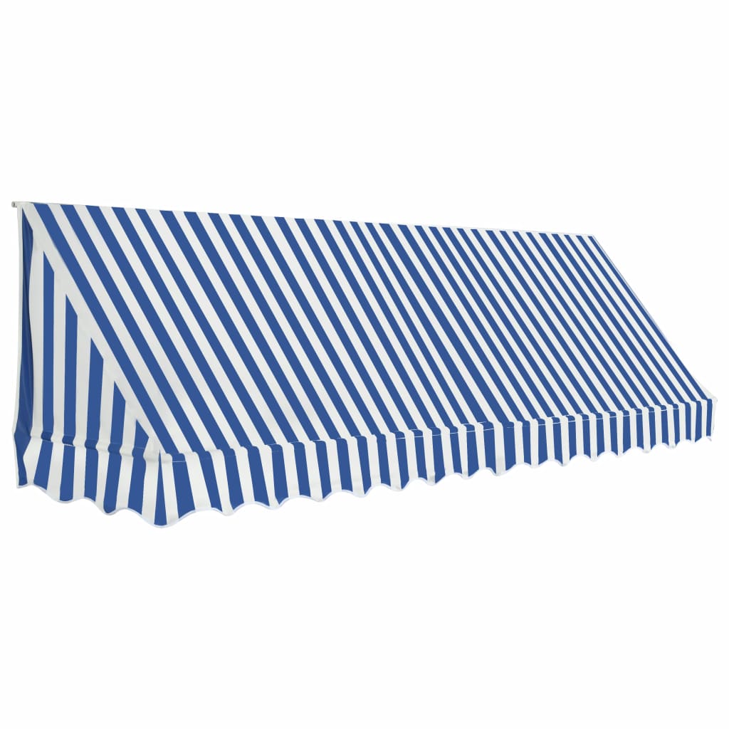 Copertina de bistro, albastru si alb, 350 x 120 cm 143724