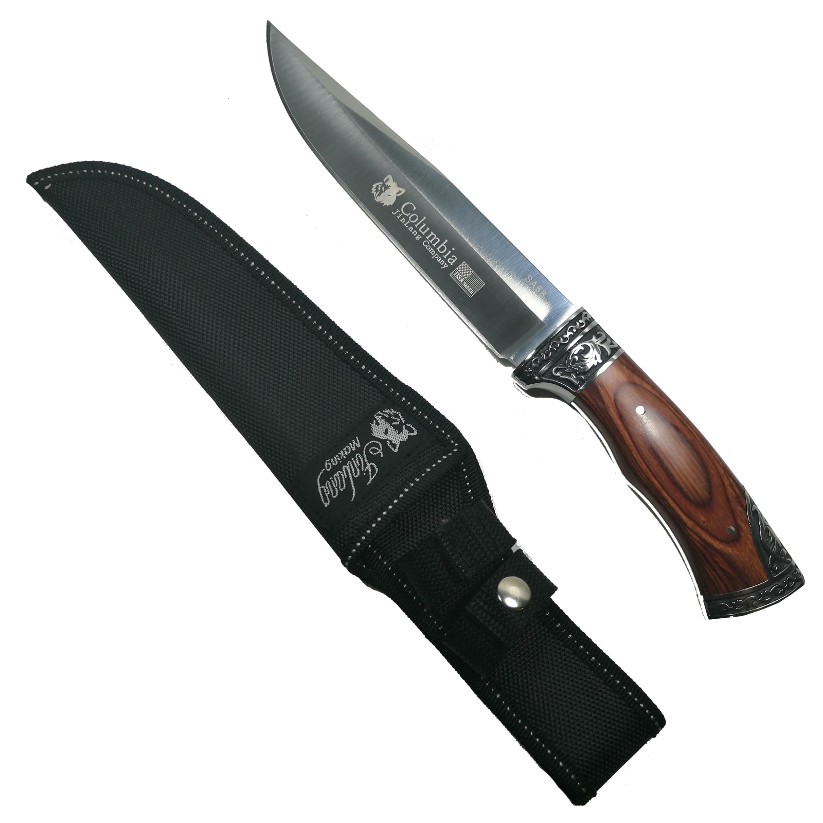 Cutit de vanatoare, Celtic Wood, 31 cm, argintiu