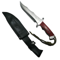 Cutit de vanatoare, Steel Wolf, 31 cm, argintiu