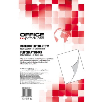 Hartie Flipchart Velina OFFICE Products, Dimensiune 65x100 cm, 50 Coli/Set Hartie Flipchart Velina OFFICE Products, Dimensiune 65x100 cm, 50 Coli/Set