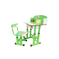 Set birou, scaun si masa pentru copii, verde, dae6206