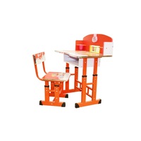 Set birou, scaun si masa pentru copii, portocaliu, dae6204