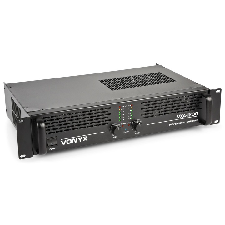 PA усилвател, 2x600W, Vonyx VXA-1200