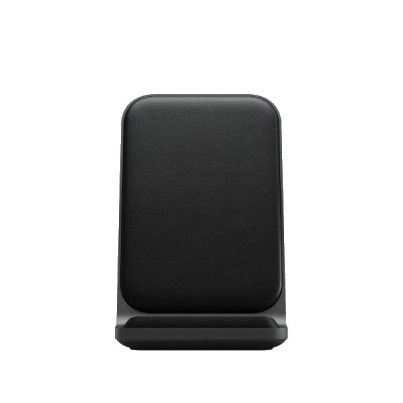 Stand cu Incarcare Wireless si suprafata din piele naturala NOMAD Base Station Desk Charger Negru