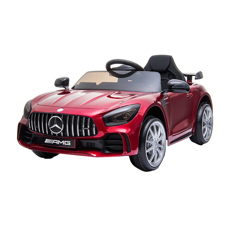 Masina cu telecomanda Mercedes Benz GTR AMG, 12V, 2 motoare, rosu metalizat - Krista®