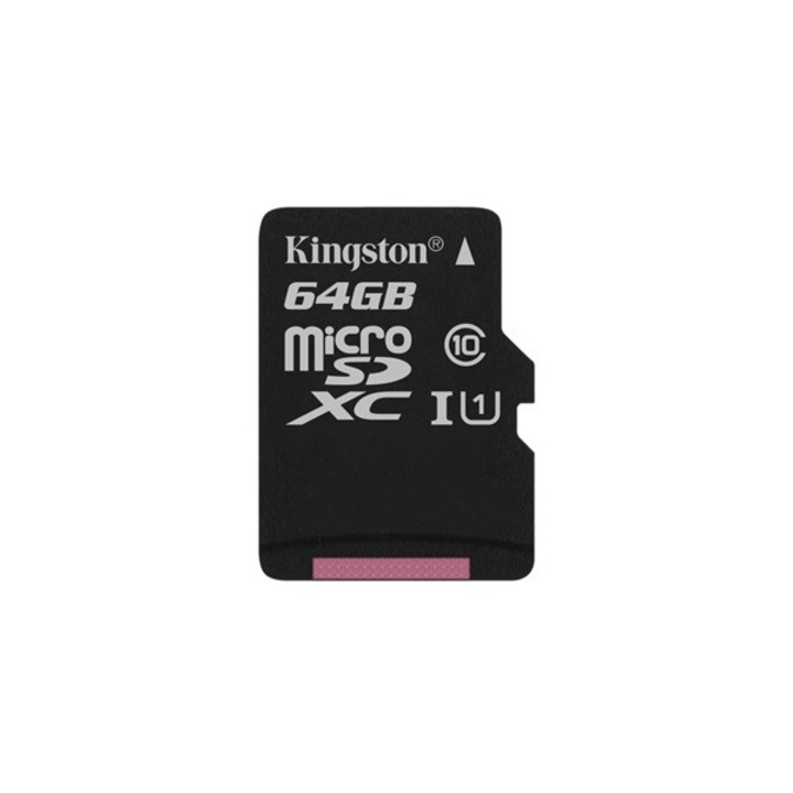 Kingston memóriakártya MicroSDXC 64gb canvas select 80r c10 UHS-1 adapter nélkül