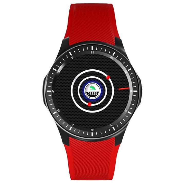 Ceas Smartwatch Stepfly SF-DM368, GPS, 3G, Bluetooth 4.0, Rosu