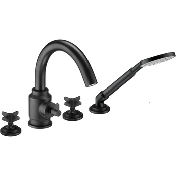 Baterie cada Temisto BQT N14D, montaj pe cada in 4 puncte si set de dus, finisaj negru Baterie cada Temisto BQT N14D, montaj pe cada in 4 puncte si set de dus, finisaj negru